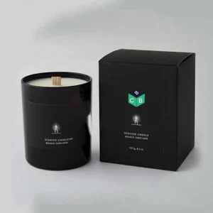 custom black candle boxes